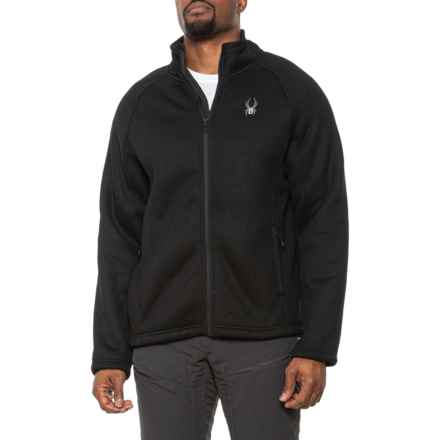 Spyder Stellar Sweater Fleece Jacket - Full Zip in Black Tonal