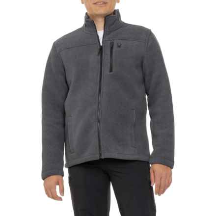 Spyder Stripe Sherpa-Lined Fleece Jacket - Full Zip in Black