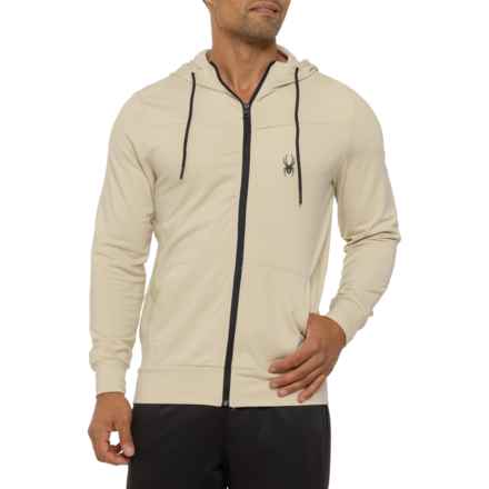 Spyder Super Plush Interlock Hoodie -  Full Zip in Tan