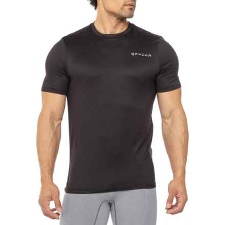 Spyder Super Soft Solid Commuter T-Shirt - Short Sleeve in Blazing Black