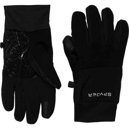 Spyder Sweater Fleece Gloves - Touchscreen Compatible (For Men) in Black