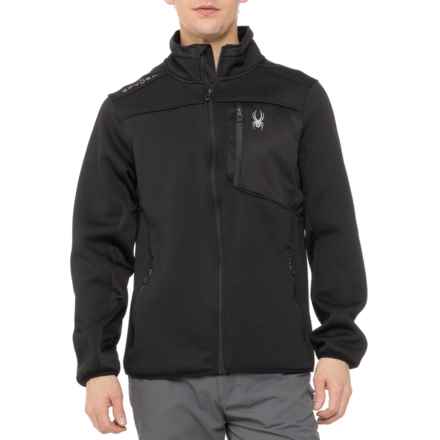 Spyder Sweater Fleece Jacket - Full Zip in Black