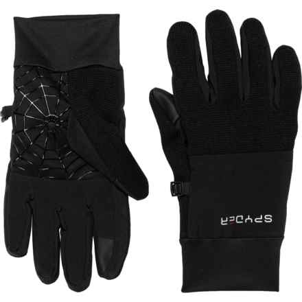 Spyder SweaterFleece Gloves - Touchscreen Compatible in Black