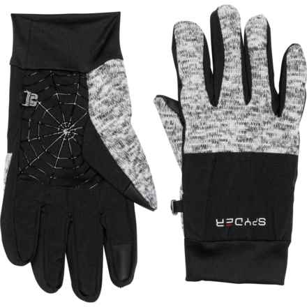 Spyder SweaterFleece Gloves - Touchscreen Compatible in Pewter Heather