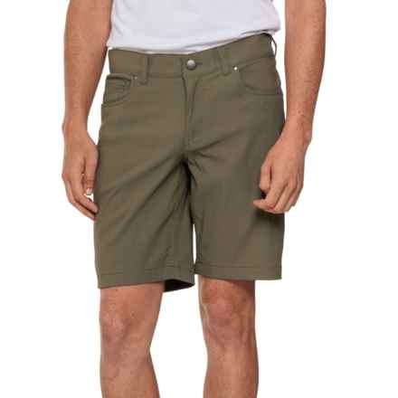 Spyder Tech Five-Pocket Shorts in Midnight Green