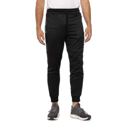 Spyder Tech Fleece Double-Bonded Zip Pocket Joggers in Blazing Black