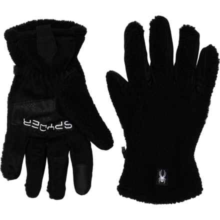 Spyder Terry Fleece Gloves - Touchscreen Compatible in Black