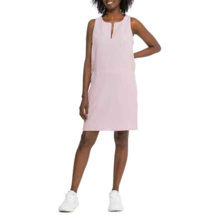 Spyder Textured Crepe Dress - Zip-Neck, Sleeveless in Lilac