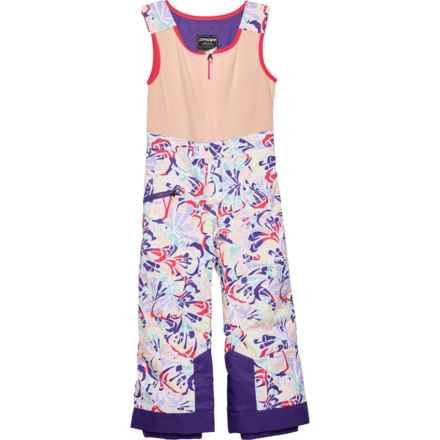 Spyder Toddler Girls Expedition Bib Snow Pants - Waterproof, Insulated in Butterfly Multi