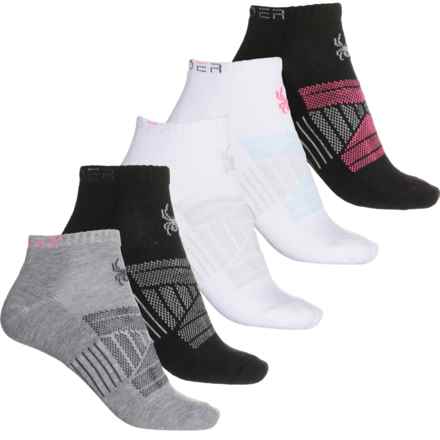 Spyder Visible Tech Half-Cushion Low-Cut Socks - 5-Pack, Ankle (For Women) in Misc