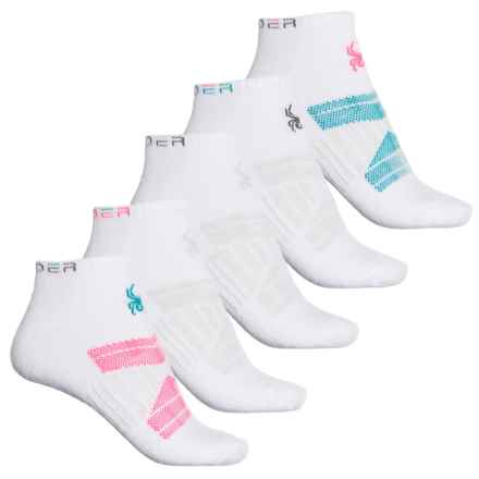 Spyder Visible Tech Low-Cut Socks - 5-Pack, Ankle (For Women) in White