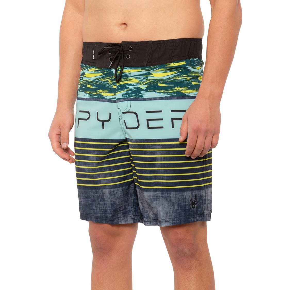 Spyder Volley Striped Swim Shorts (For Men)