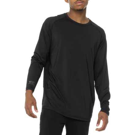 Spyder Waffle Blocked Rash Guard - UPF 50+, Long Sleeve in Black