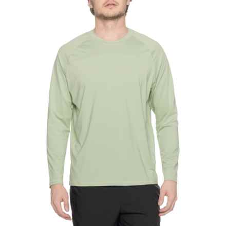 Spyder Waffle-Textured Paneled Rash Guard - UPF 50+, Long Sleeve in Laurel Green