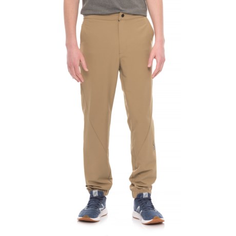 mens khaki joggers with belt loops