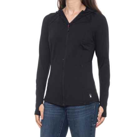 Spyder Yoga Hooded Jacket - Full Zip in Black