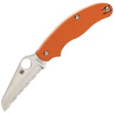 Spyderco UK Rescue Blade Folding Penknife - Serrated Edge, Non-Locking