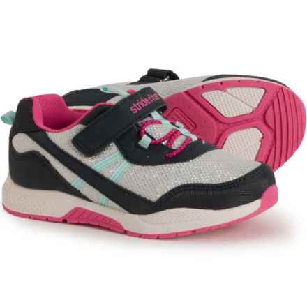 SR MUNCHKIN Little Boys and Girls Titan Sneakers in Navy/Pink