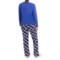 9530T_2 St Eve St. Eve Microfleece Pajamas - Gift Packaged, Long Sleeve (For Women)