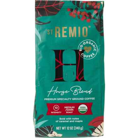 St. Remio House Blend Medium-Dark Roast Bio-Organic Ground Coffee - 12 oz. in Multi