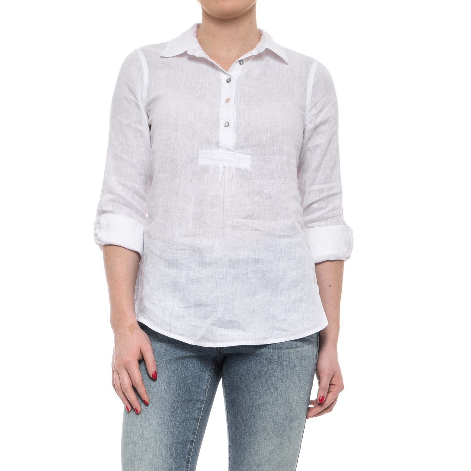 popover linen shirt