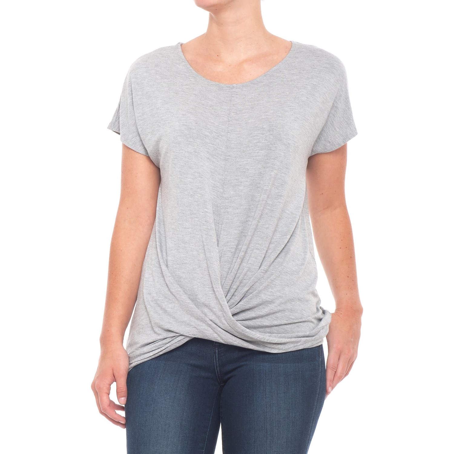 St. Tropez West Wrap-Front T-Shirt – Short Sleeve (For Women)