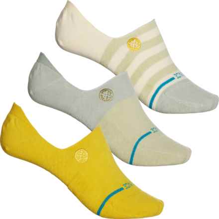 Stance Absolute Liner Socks - 3-Pack, Below the Ankle (For Women) in Green Glow