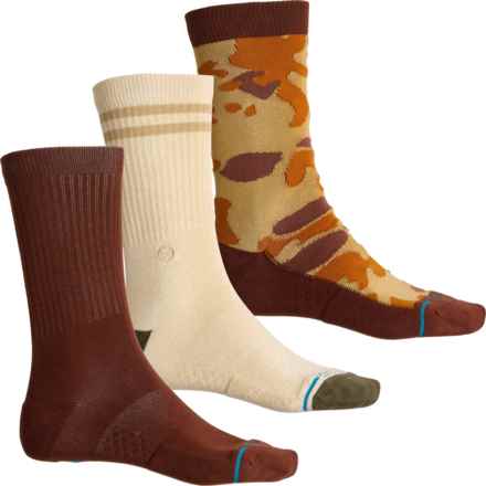 Stance Camo Socks - 3-Pack, Crew (For Men) in Brown