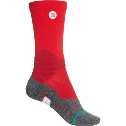 Stance Icon Sport Socks - Crew (For Women) in Red