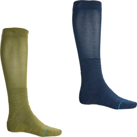Stance Iconic Midweight Snow Socks - 2-Pack, Over the Calf (For Men and Women) in Chive