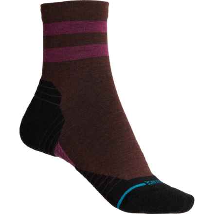 Stance Light Wool Socks - Merino Wool, Quarter Crew (For Women) in Darkbrown