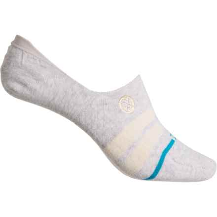 Stance Racer Stripe No-Show Socks - Below the Ankle (For Women) in Heathergrey