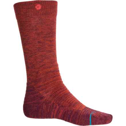 Stance Traveleer Midweight Snow Socks - Over the Calf (For Men) in Rust