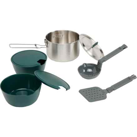 Stanley Adventure Series The All-in-One Two-Bowl Camp Cook Set - 8-Piece in Stainless Steel - Closeouts