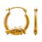 9638X_2 Stanley Creations 10K Gold Dolphin Hoop Earrings (For Women)
