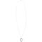 6312V_2 Stanley Creations Teardrop Charm Necklace - Diamond Accent, 10K White Gold