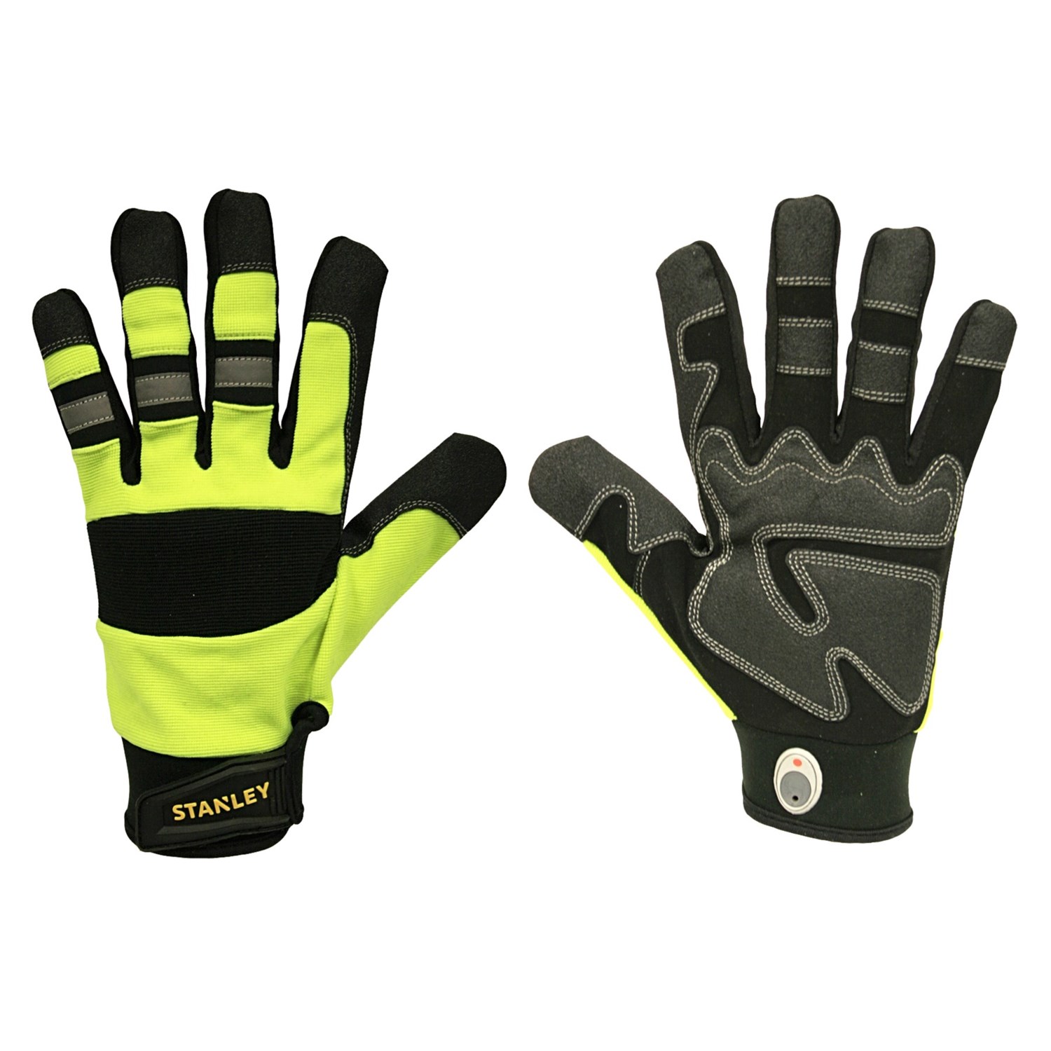 Stanley High-Visibility Padded Grip Work Gloves (For Men and Women ...