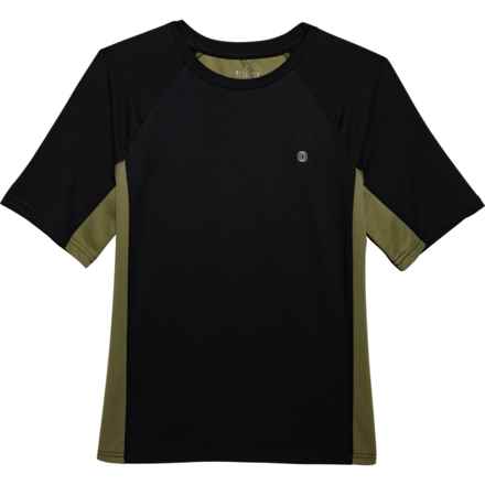 Star Ride Big Boys Paneled T-Shirt - Short Sleeve in Black/Green - Closeouts