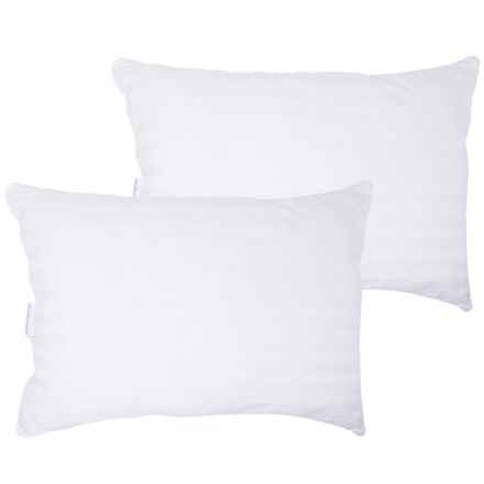 Stearns and Foster Standard 300 TC Dobby Pillows - 2-Pack, White in White
