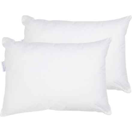Stearns and Foster Standard-Queen 230 TC Calm and Comfort Pillows - 2-Pack, White in White