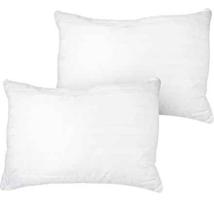 Stearns and Foster Standard-Queen 500 TC Dobby Synthetic Pillows - 2-Pack, White in White