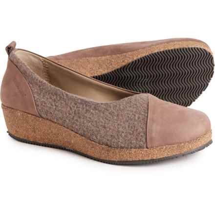 Stegmann Made in Portugal Sofie Wedge Shoes - Nubuck (For Women) in Taupe