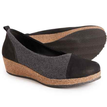 Stegmann Made in Portugal Sofie Wedge Slip-On Shoes - Nubuck (For Women) in Grey