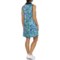 3VXFJ_2 Stella Parker Ocean Print Collar Golf Dress and Undershorts - UPF 50, Sleeveless