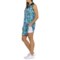3VXFJ_3 Stella Parker Ocean Print Collar Golf Dress and Undershorts - UPF 50, Sleeveless
