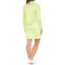 2DKRR_2 Stella Parker Printed Sun Dress - UPF 50, Zip Neck, Long Sleeve