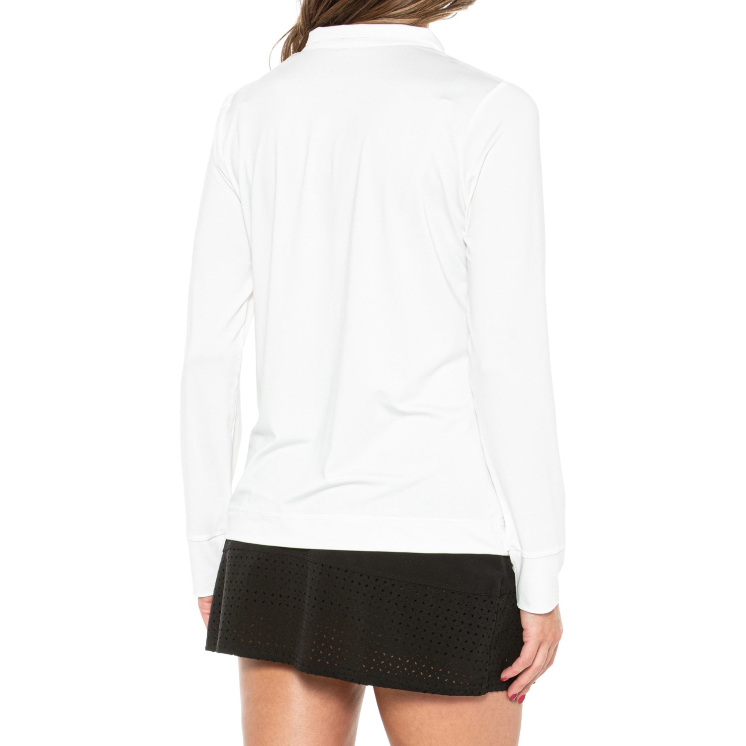Stella Parker Ruched Front Shirt - UPF 50, Zip Neck, Long Sleeve - Save 33%