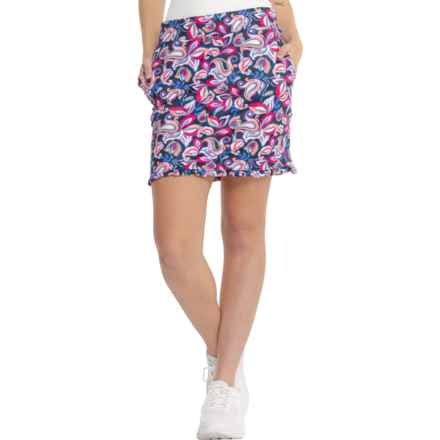 Stella Parker Ruffle Hem Skort with Side Pockets - UPF 50+ in Paisley