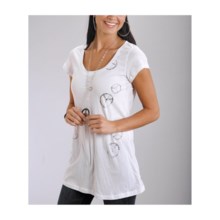 Stetson Cotton Jersey T-Shirt - Scoop Neck, Short Sleeve (For Women) in White - Closeouts