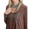 170VY_3 Stetson Embroidered Jersey Kimono Cardigan (For Women)